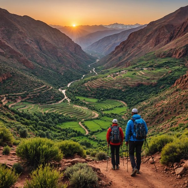 Quels sont les meilleurs itinéraires pour une randonnée dans les montagnes de l'Atlas, Maroc?